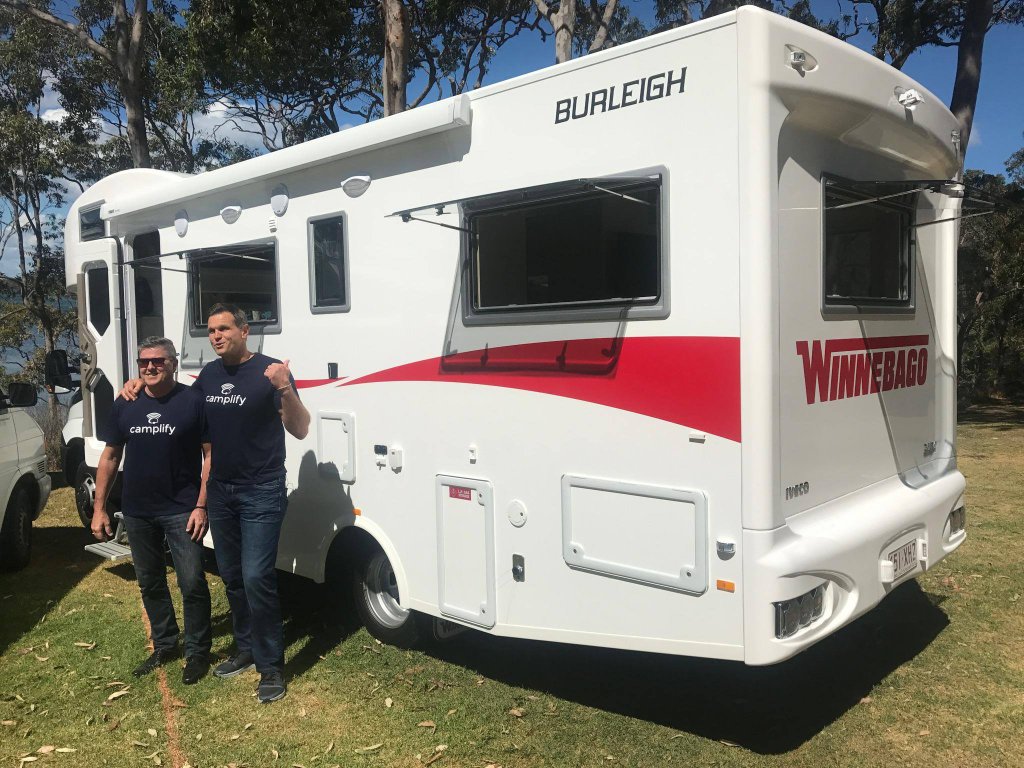Paul "The Chief" Harragon yarnin' 'round the campfire at a top Aussie caravan park.