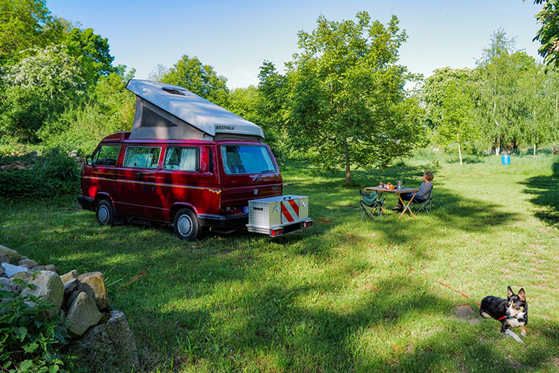 Camping am Selbstversorger Grundstück