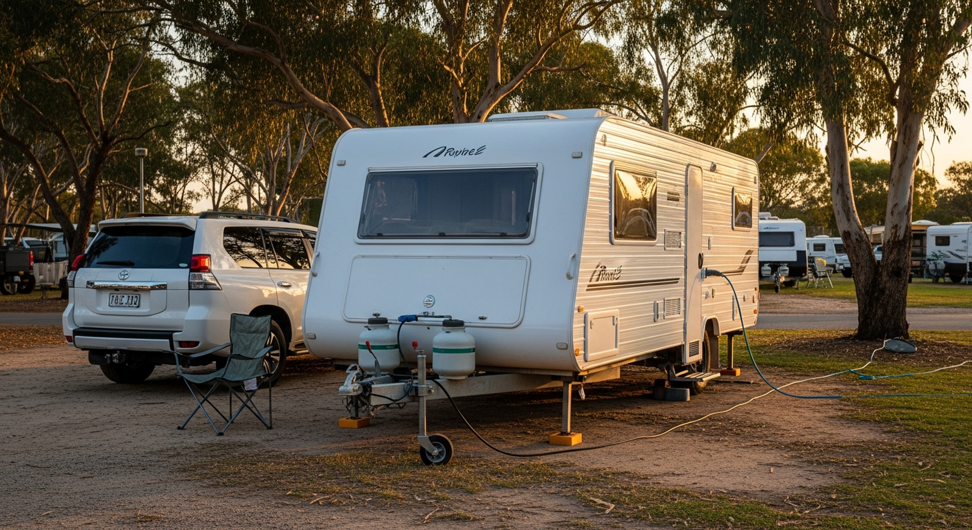 Tow a caravan