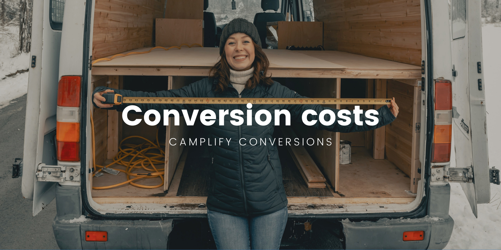 Campervan parked up at a scenic campsite in the New Zealand backcountry.