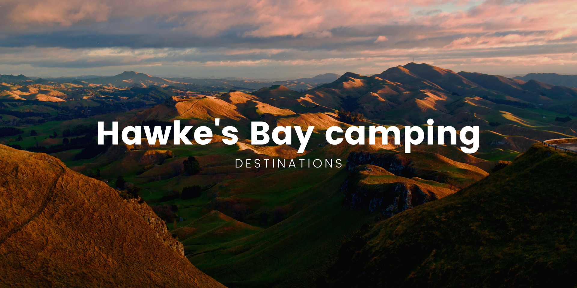 Tents pitched at a sunny Hawke's Bay campsite, ready for a Kiwi summer holiday.