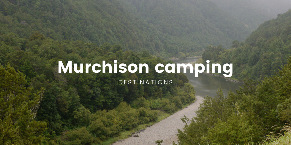 Tent pitched at Murchison campground, with the Southern Alps in the background.