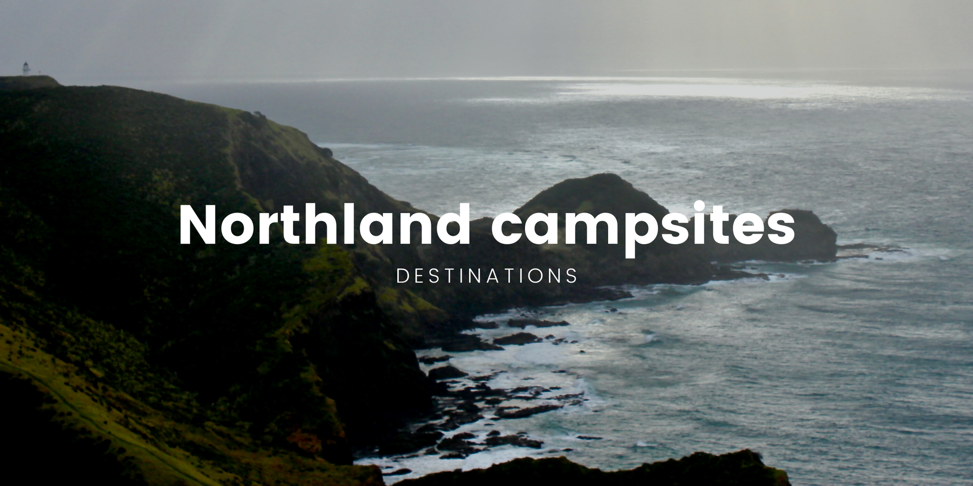 Tent pitched at a Northland campground, surrounded by native bush.