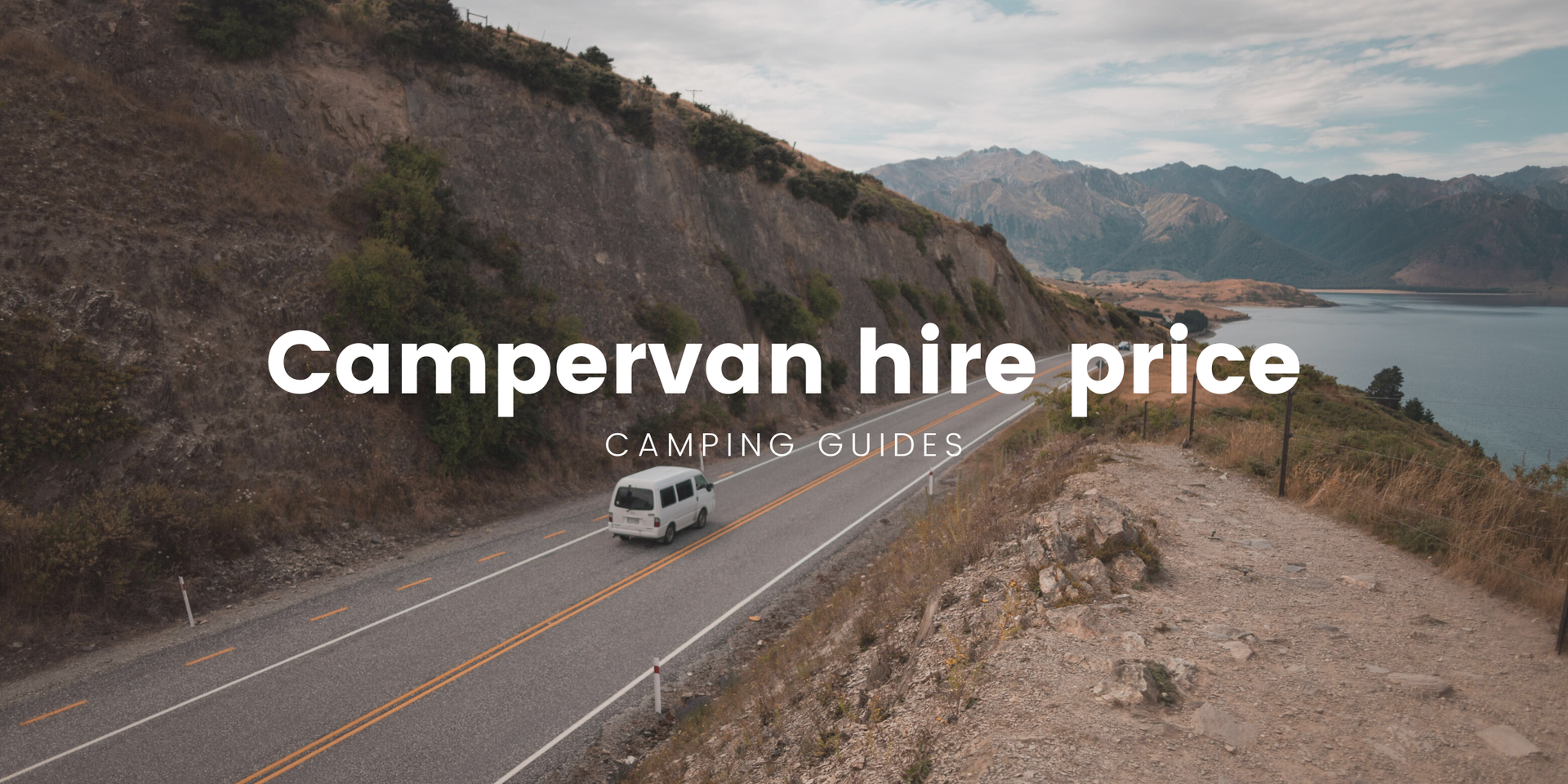 Campervan parked up at a scenic lookout in Aotearoa, ready for a Kiwi road trip.