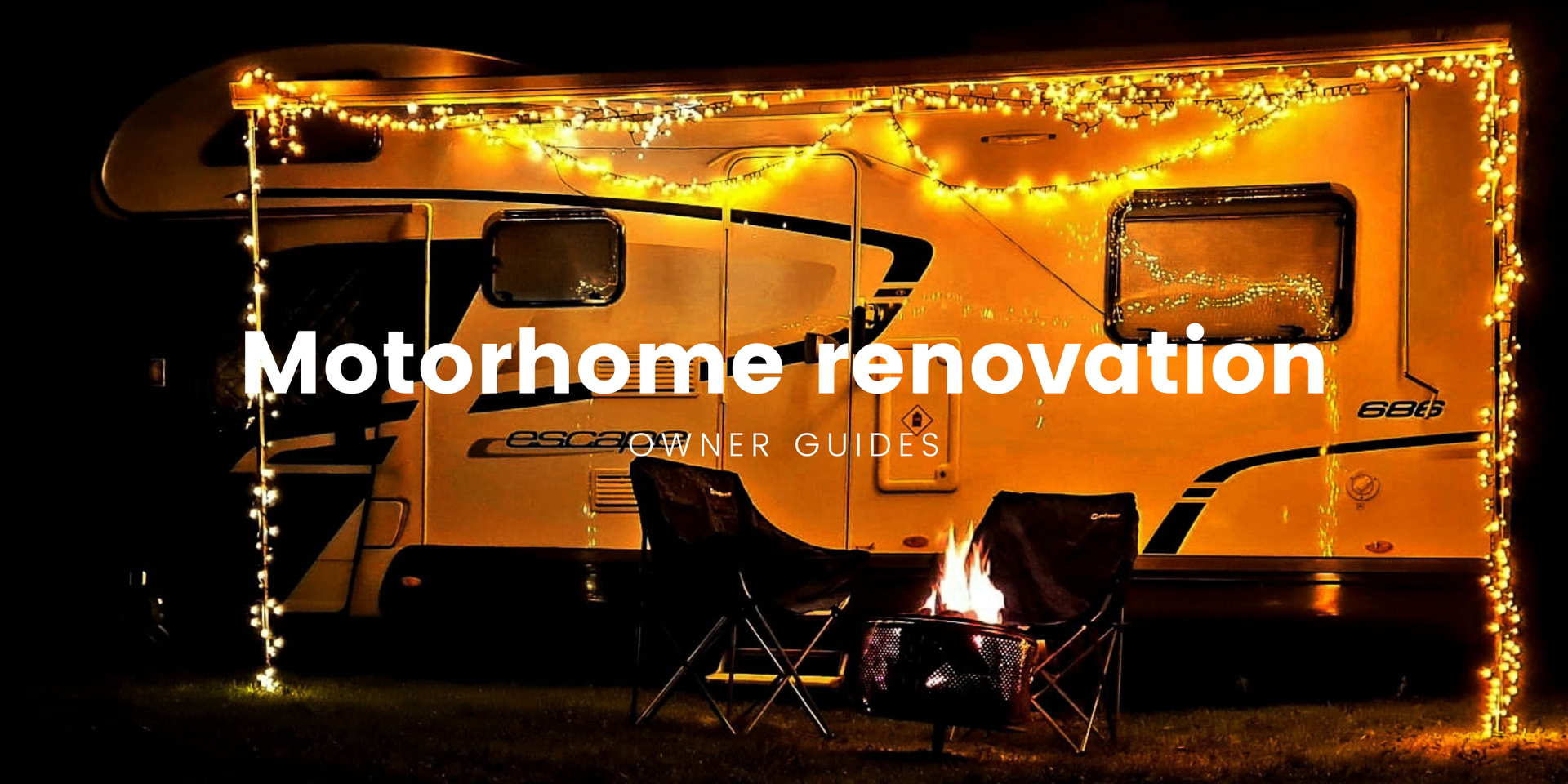 Cosy motorhome parked up in scenic campsite, perfect for a UK staycation adventure.