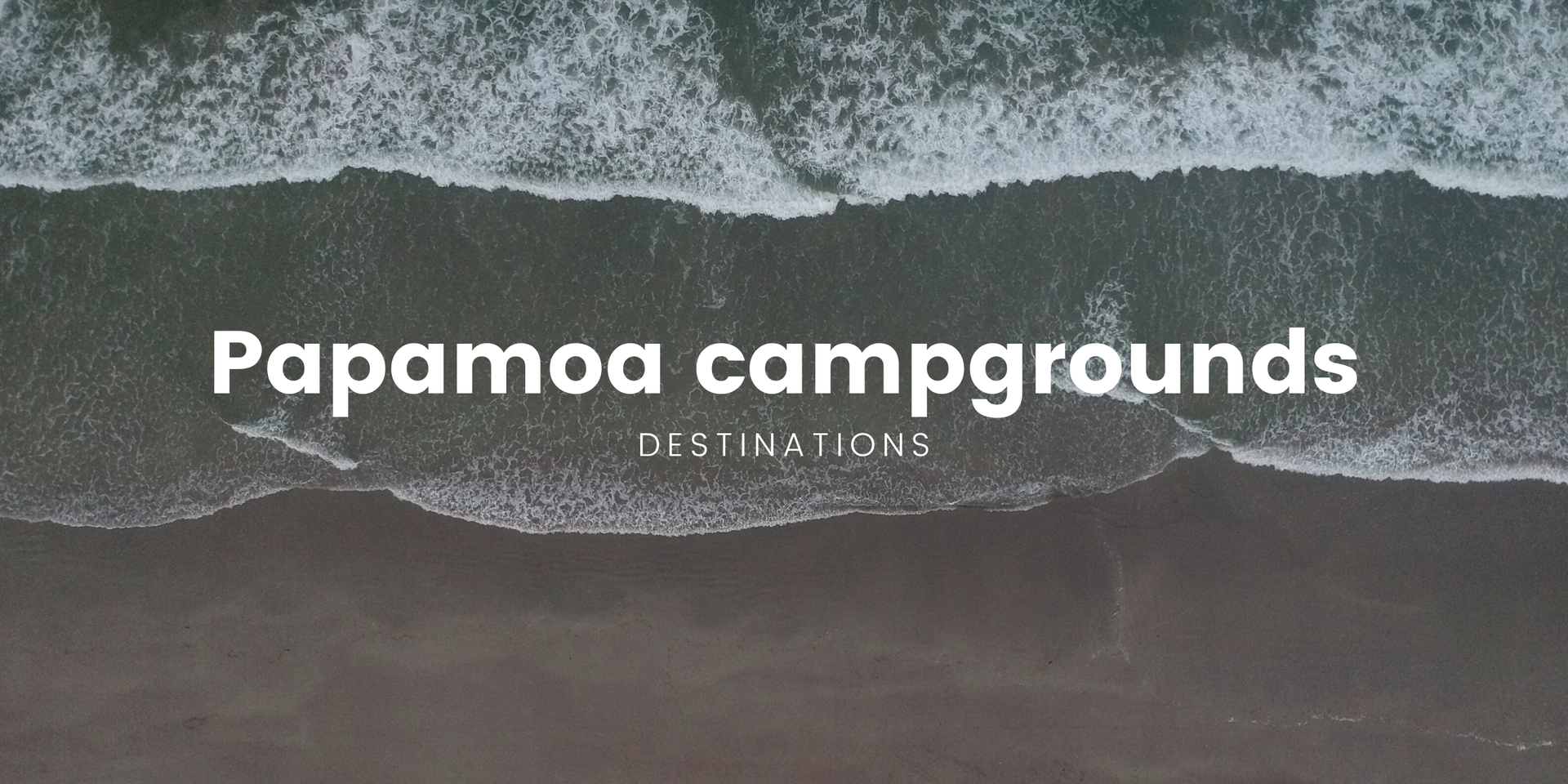 Tent pitched at Papamoa Beach campground, with Mount Maunganui in the background.