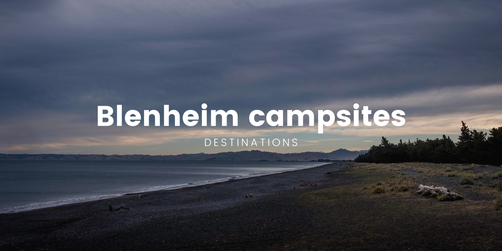 Tent pitched at a Blenheim campground, ready for a day of wine touring.