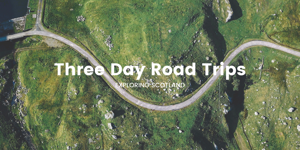 Scenic road winding through Scottish Highlands. Perfect for a mini-break adventure.
