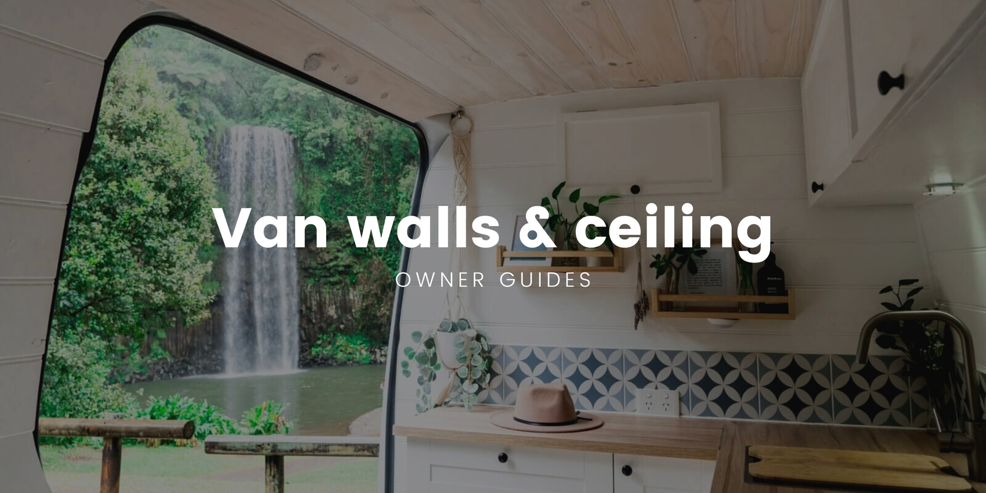 Campervan fitout with timber walls & ceiling, ready for an Aussie road trip adventure.