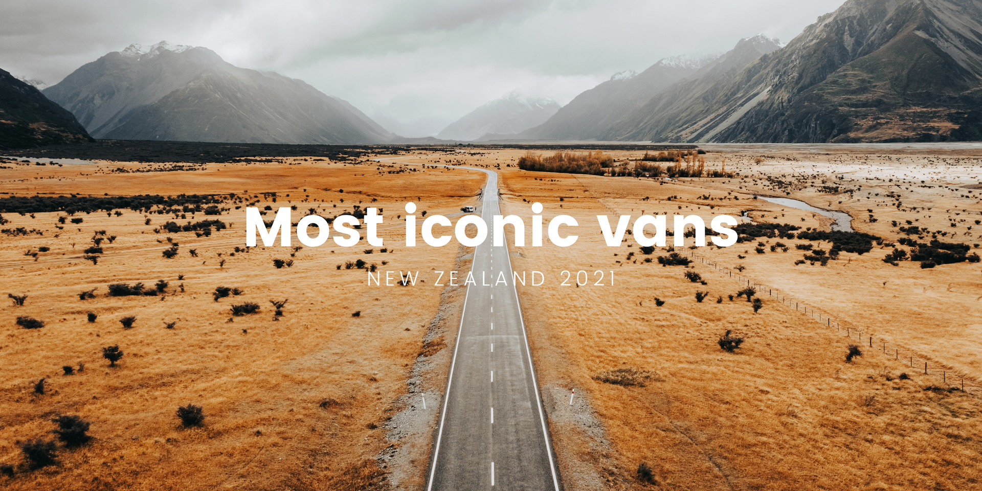 Classic Kiwi campervan parked up at a scenic campground, ready for a roadie 'round Aotearoa.