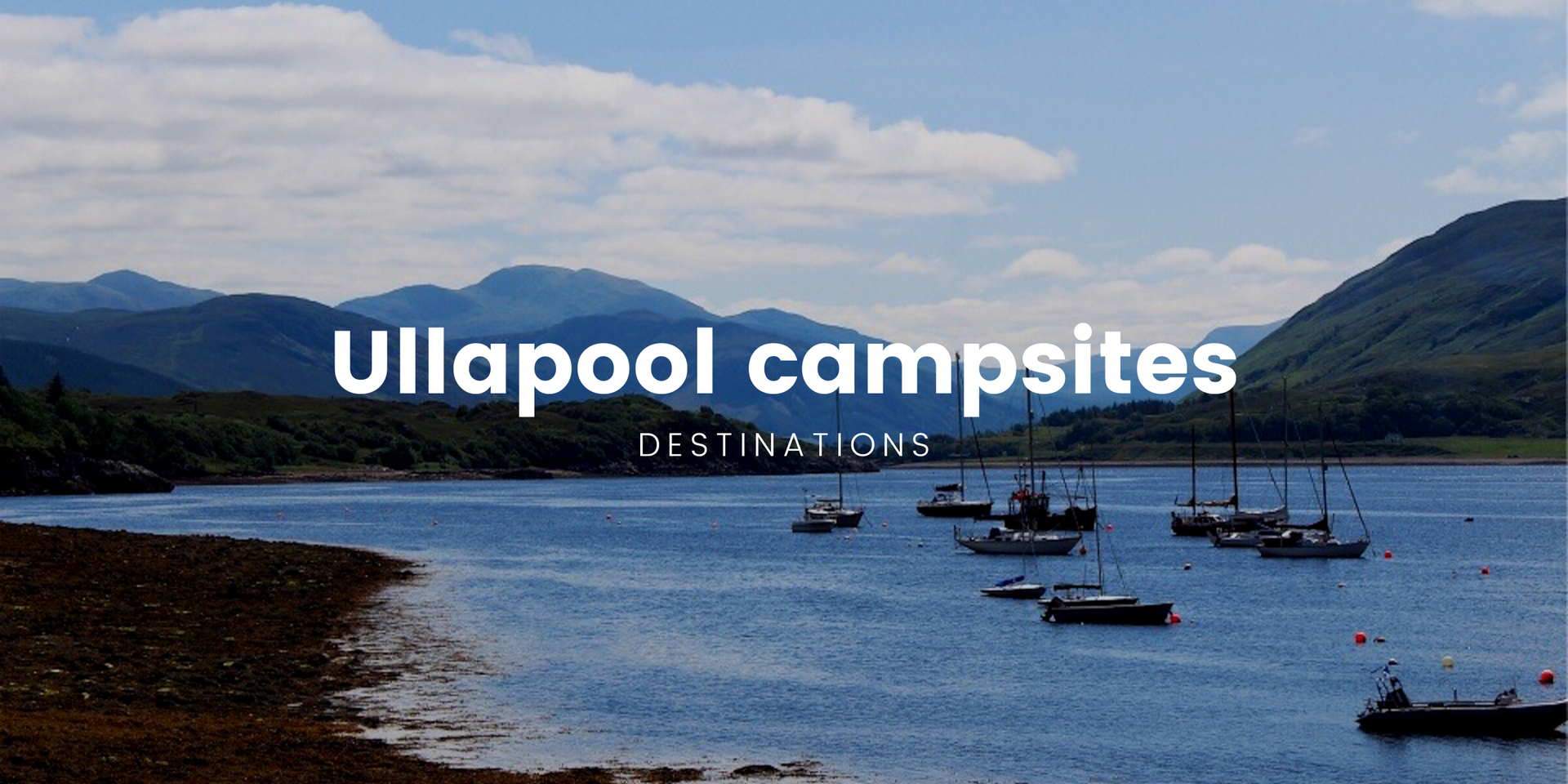 Campervan parked overlooking a loch in the Scottish Highlands. Part of the NC500 touring route.