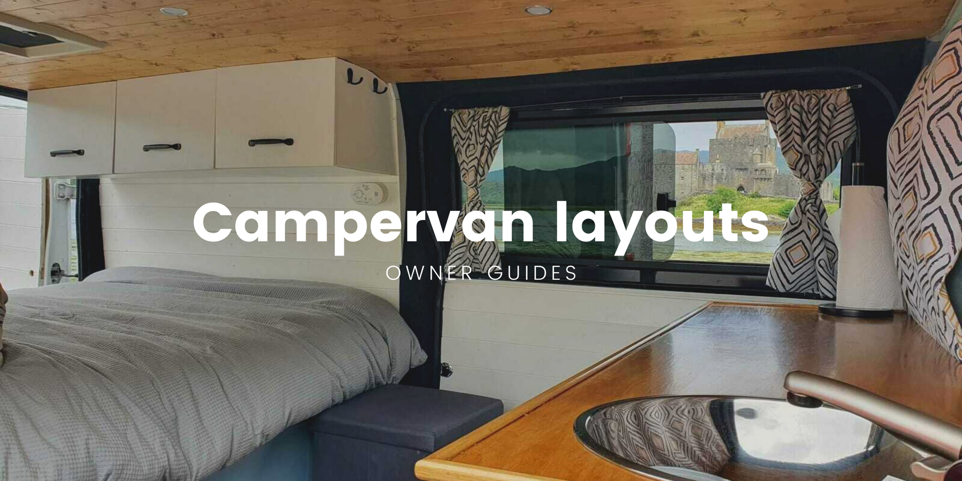 Campervan parked by a serene loch, capturing the essence of outdoor adventure and van life.