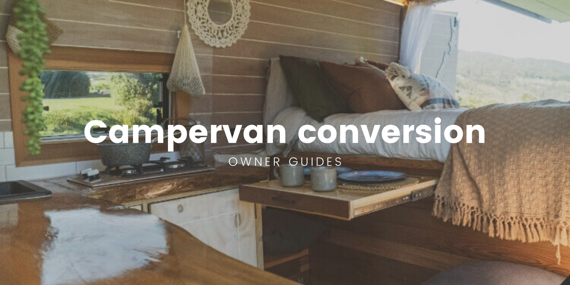 Campervan parked up at a stunning freedom camping spot, ready for a Kiwi roadie.