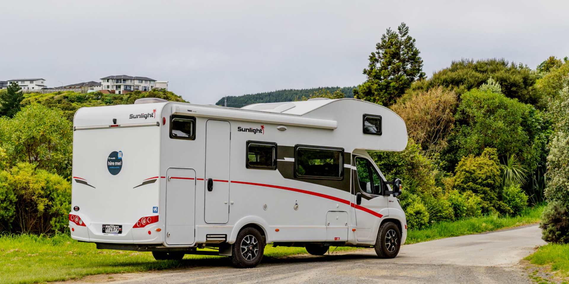 Motorhome parked up at a stunning campsite, ready for adventure