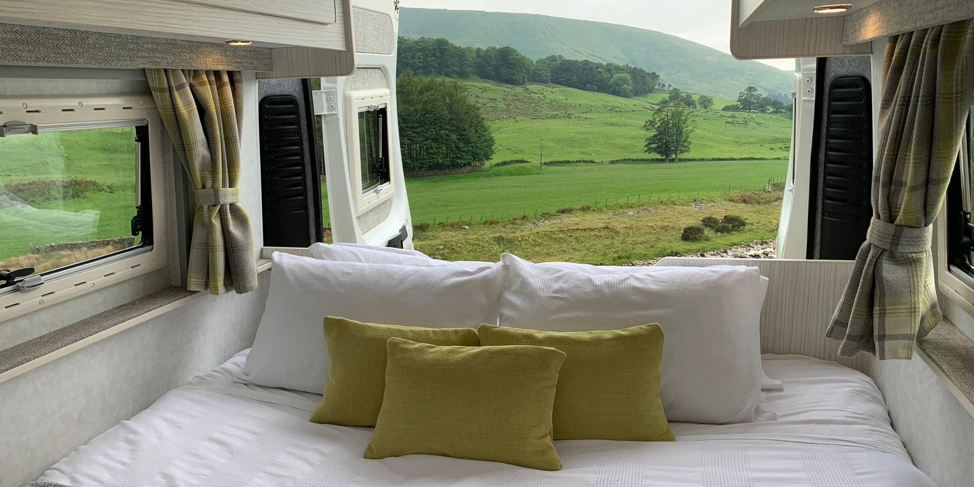 Citroen Relay campervan parked up in scenic countryside, ready for an adventure.
