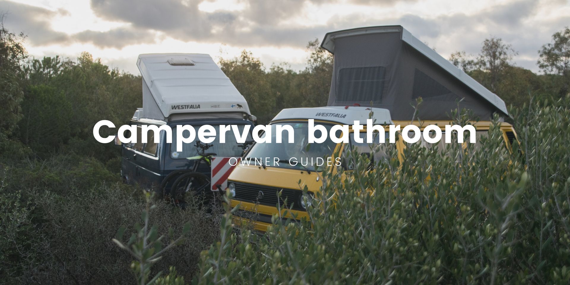DIY campervan conversion with bathroom setup. Freedom camping in the great outdoors, aye!