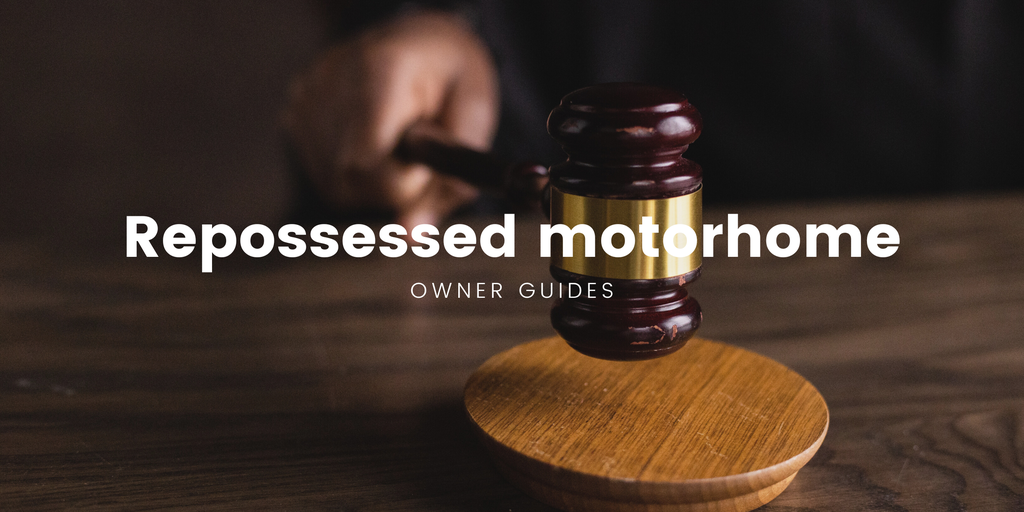 Motorhome parked up in a scenic campsite, ready for a touring holiday.