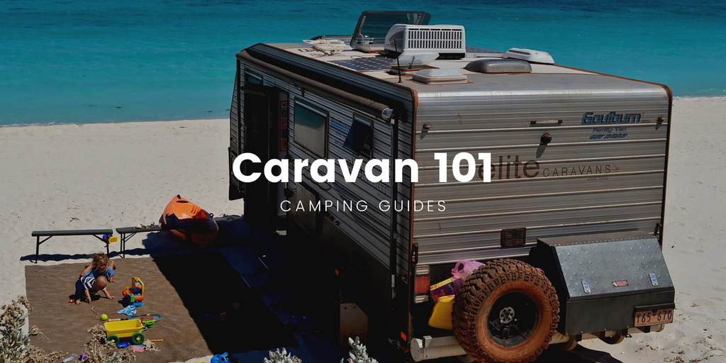 Caravan setup at a bush camp, ready for a weekend getaway.