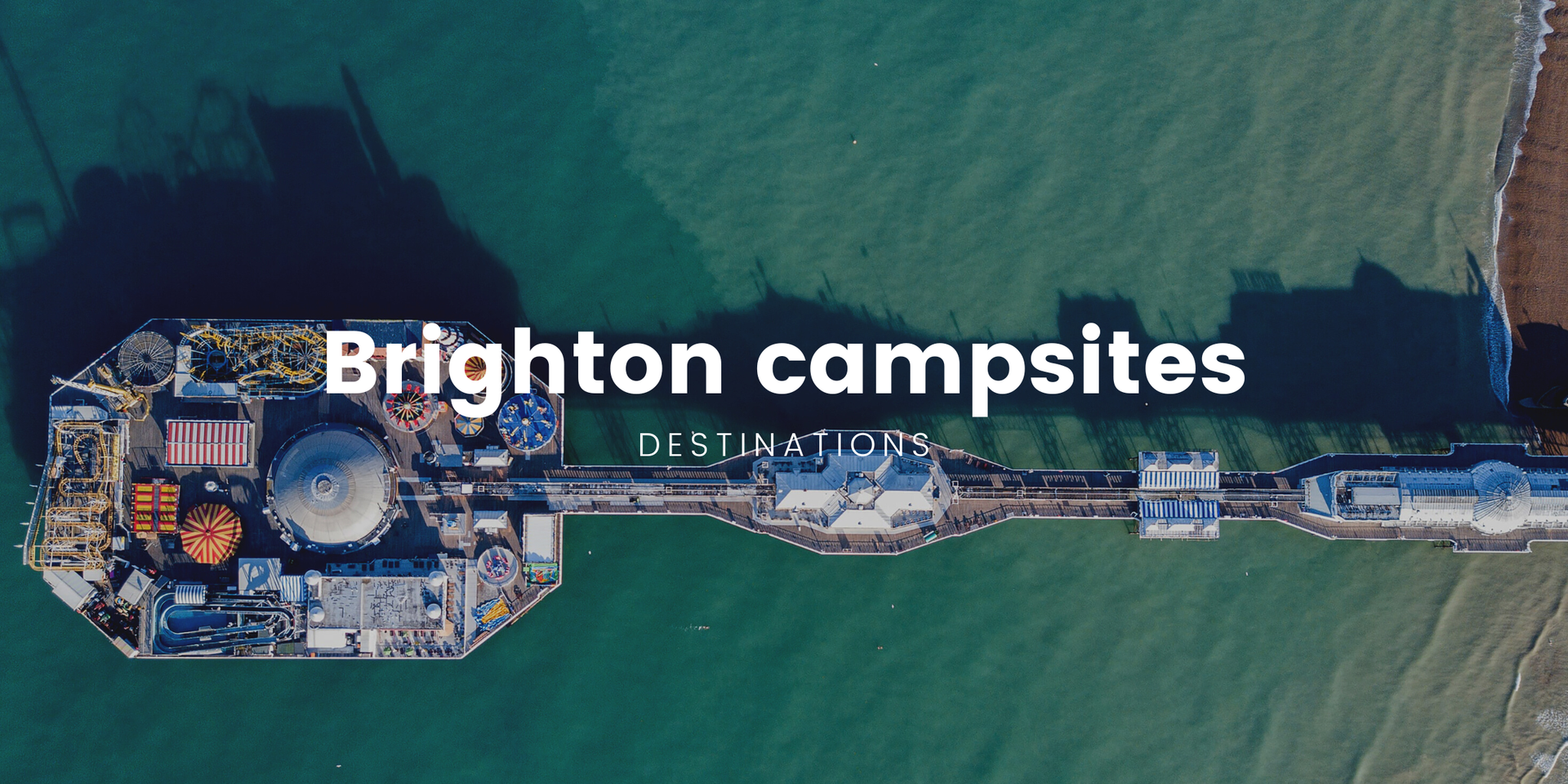 Motorhome parked at Brighton campsite, with sea view. Ideal seaside camping holiday.