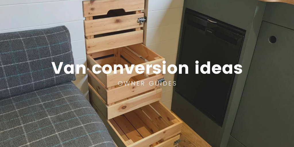 Campervan parked overlooking scenic Scottish Highlands, representing van life travel adventures.