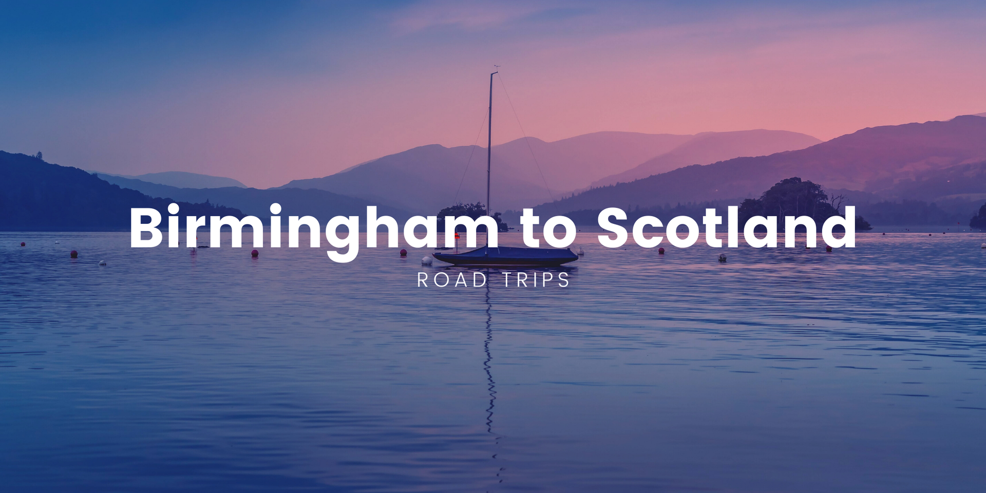 Campervan on scenic Scottish road, mountains in the distance. Road trip holiday adventure.