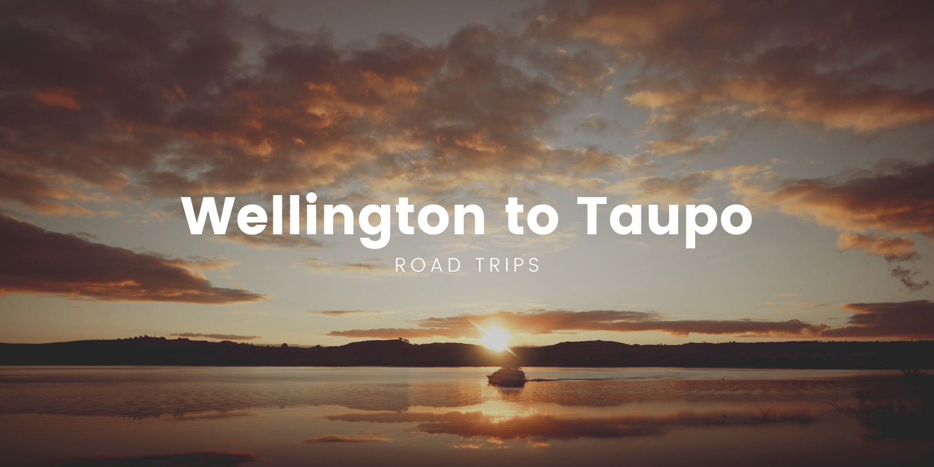 Campervan overlooking Lake Taupō, perfect for a roadie from Wellington to Taupō.