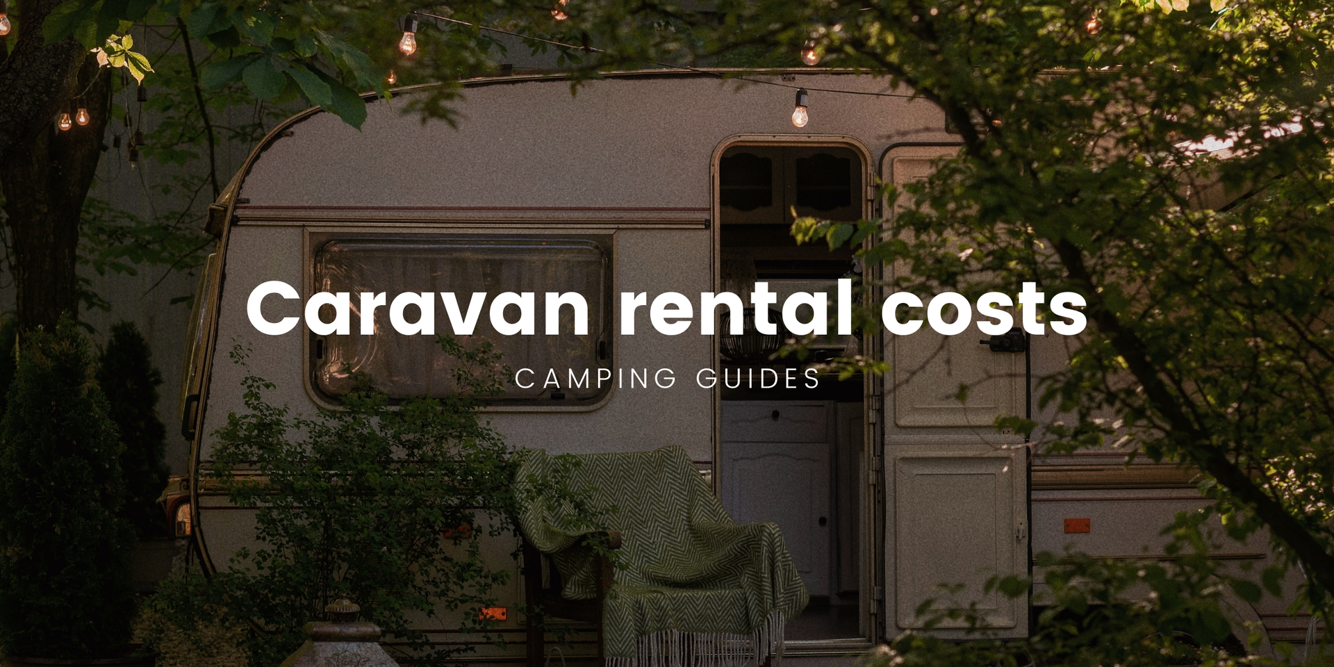 Caravan parked up at a stunning scenic campsite, South Island, Aotearoa.