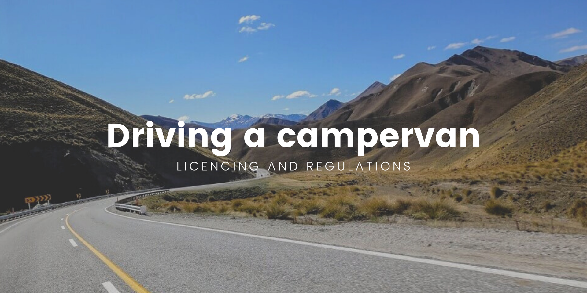 Campervan parked overlooking a stunning NZ landscape, ready for a roadie.