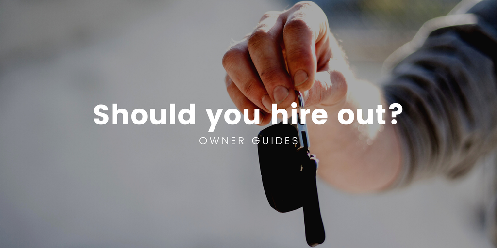 Campervan parked at scenic campsite, suggesting holidays and rental opportunities.