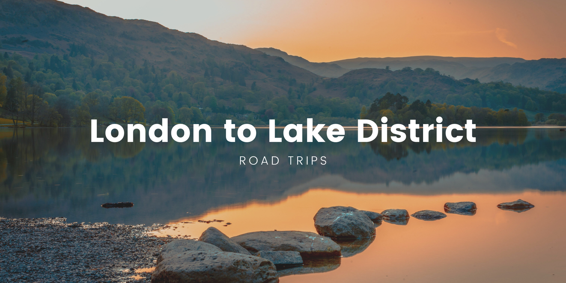 Campervan parked by a Lake District lake, ready for a camping adventure from London.