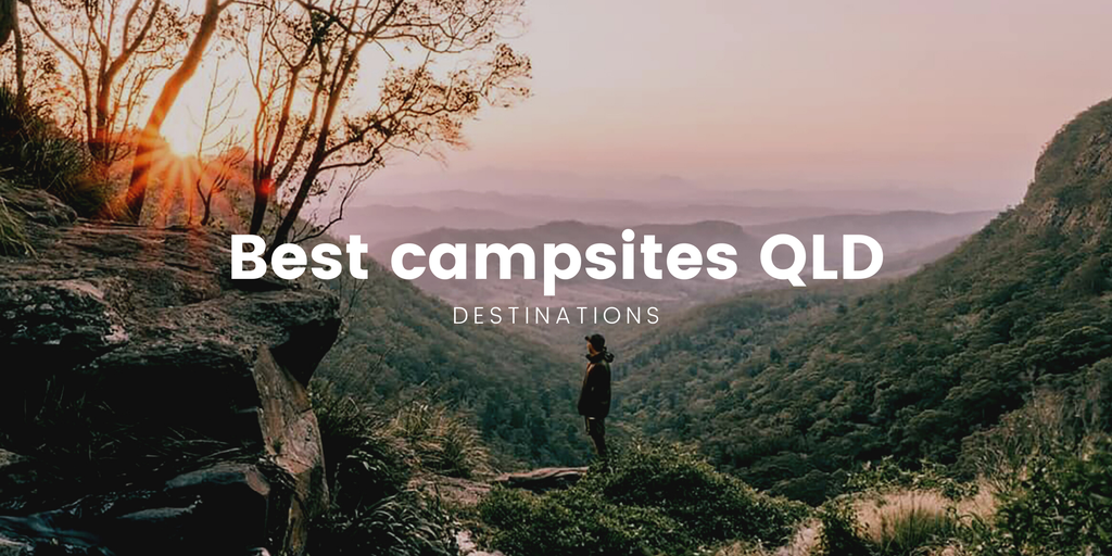 Tent pitched at a lush QLD campground, perfect for your next Aussie camping adventure.