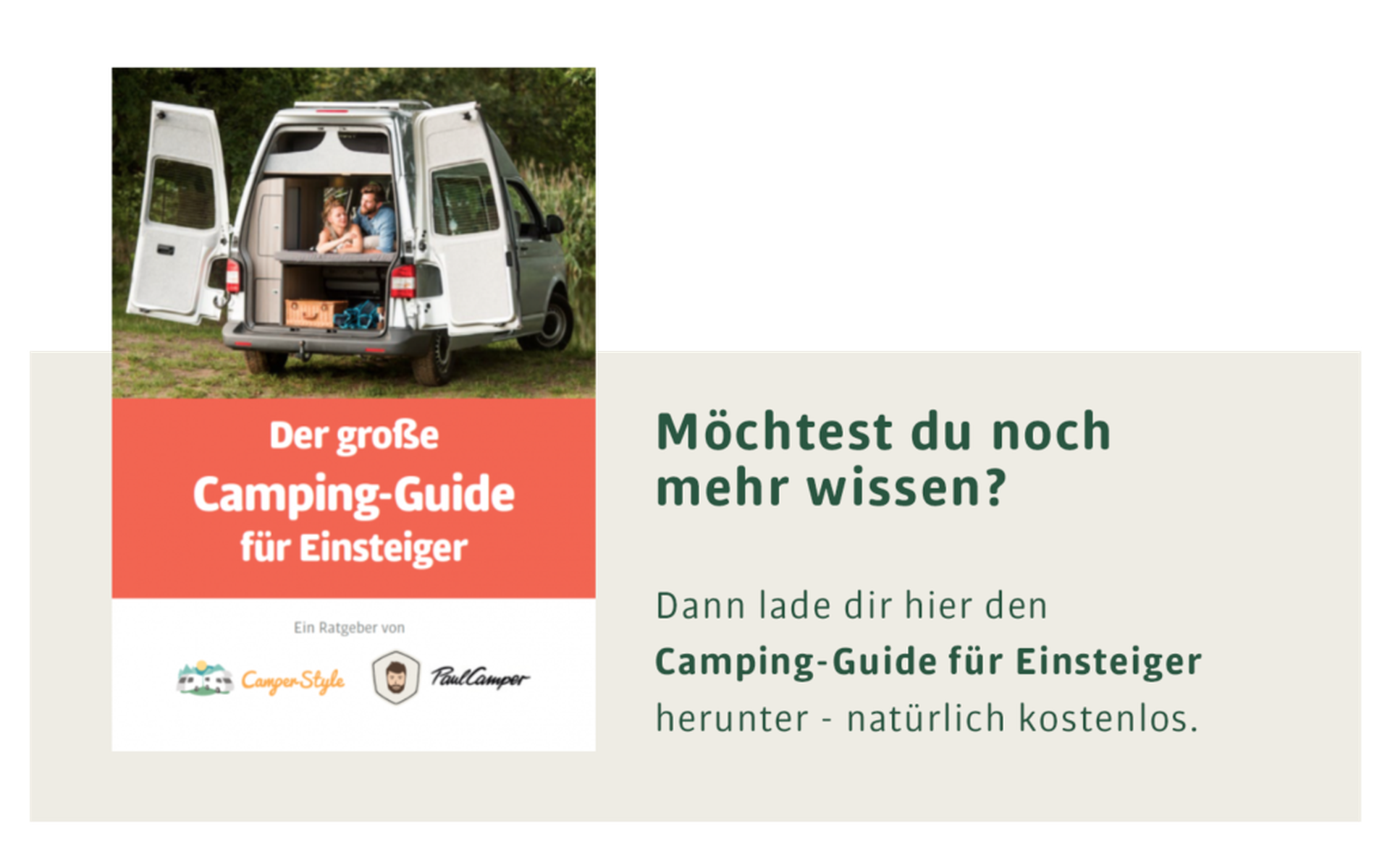 Miete einen Camper bei PaulCamper