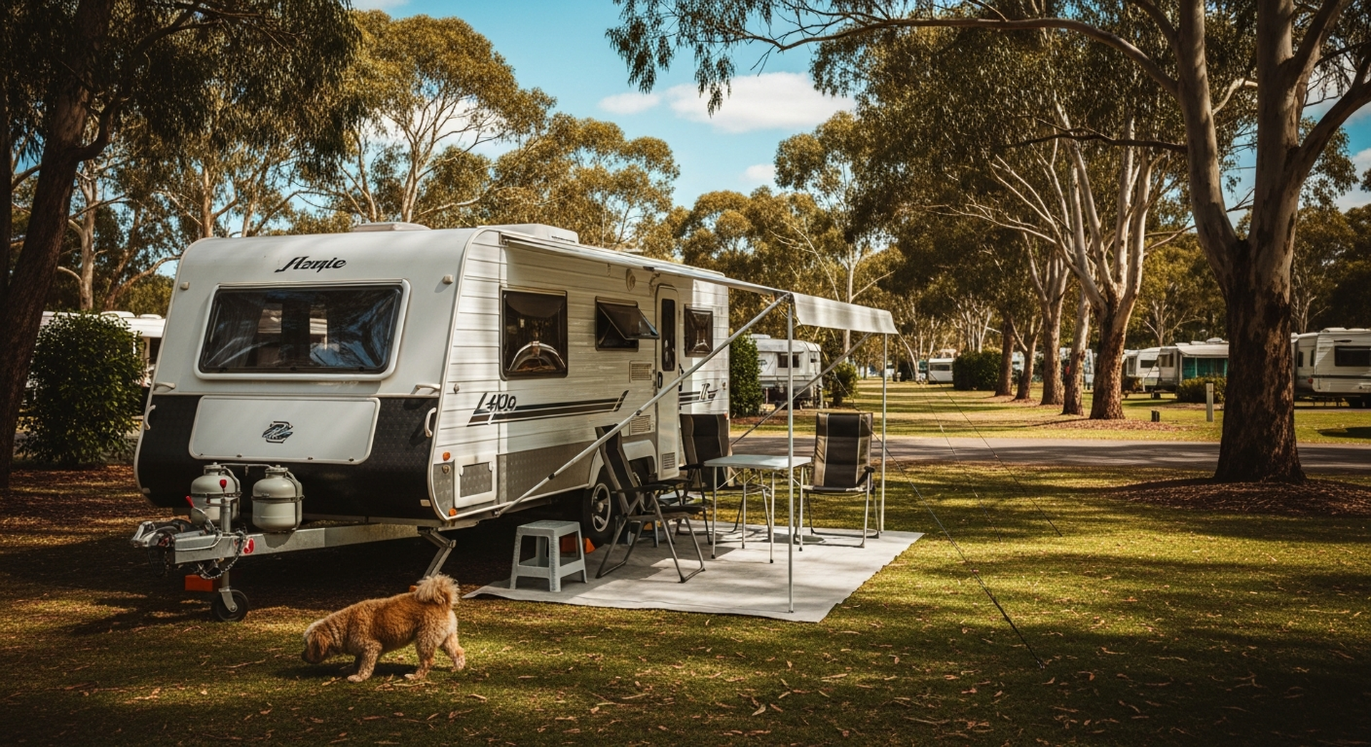 Van delivered to pet-friendly caravan park