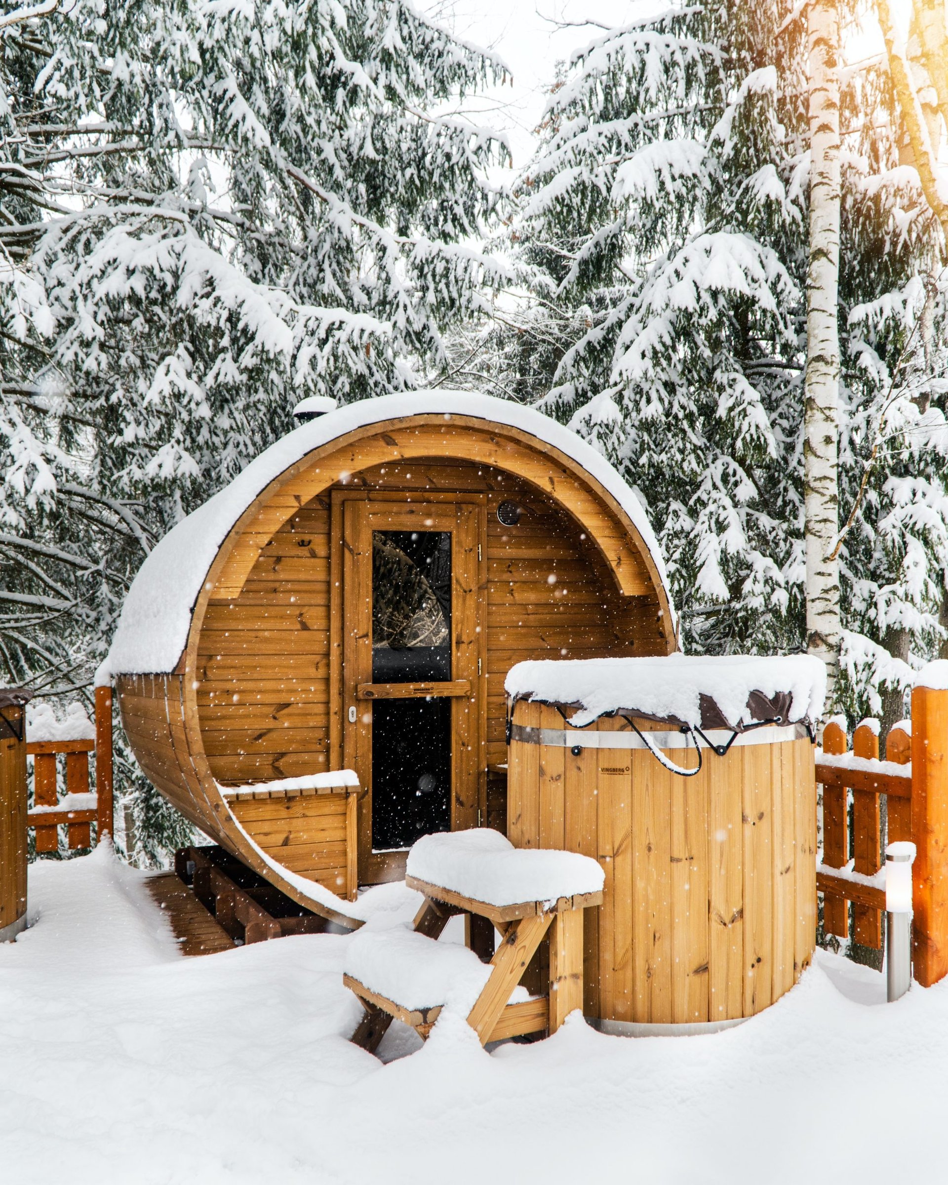 Wellness Wintercamping im Allgäu