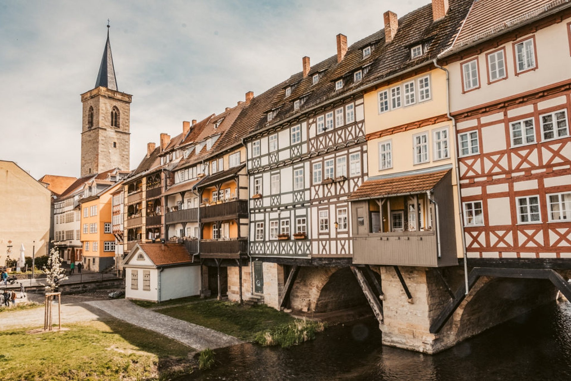 Erfurt Brücke Fachwerk Kurztrip