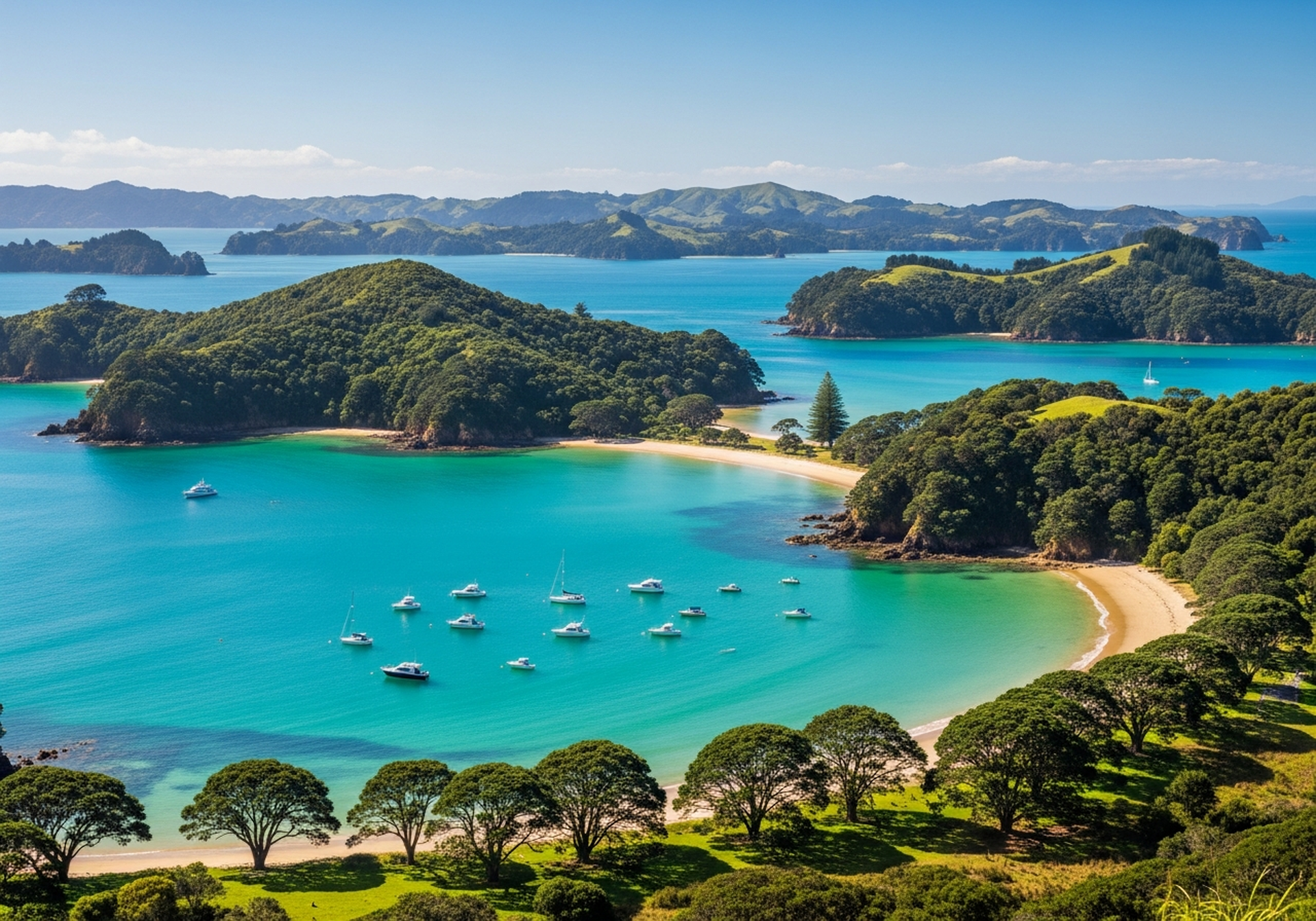 Bay Of Islands – popular destination for campervan travellers.