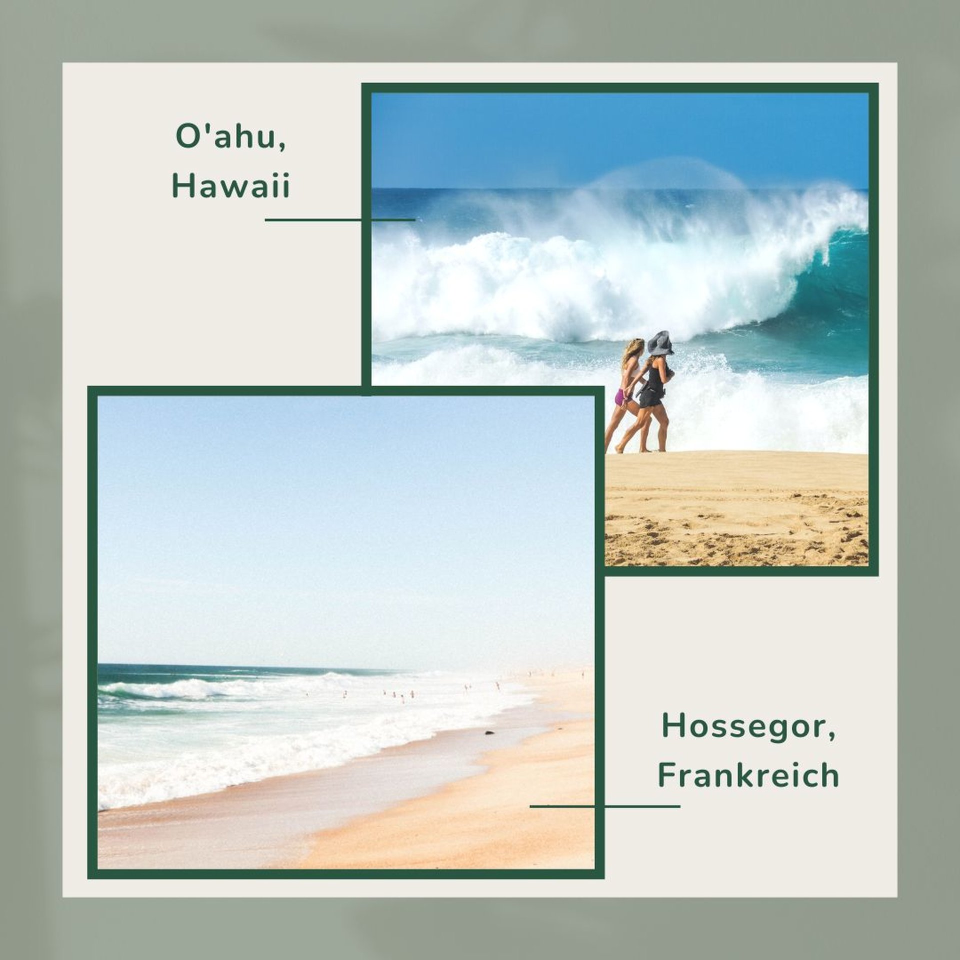 Hossegor Frankreich Strandurlaub Surfen Camping