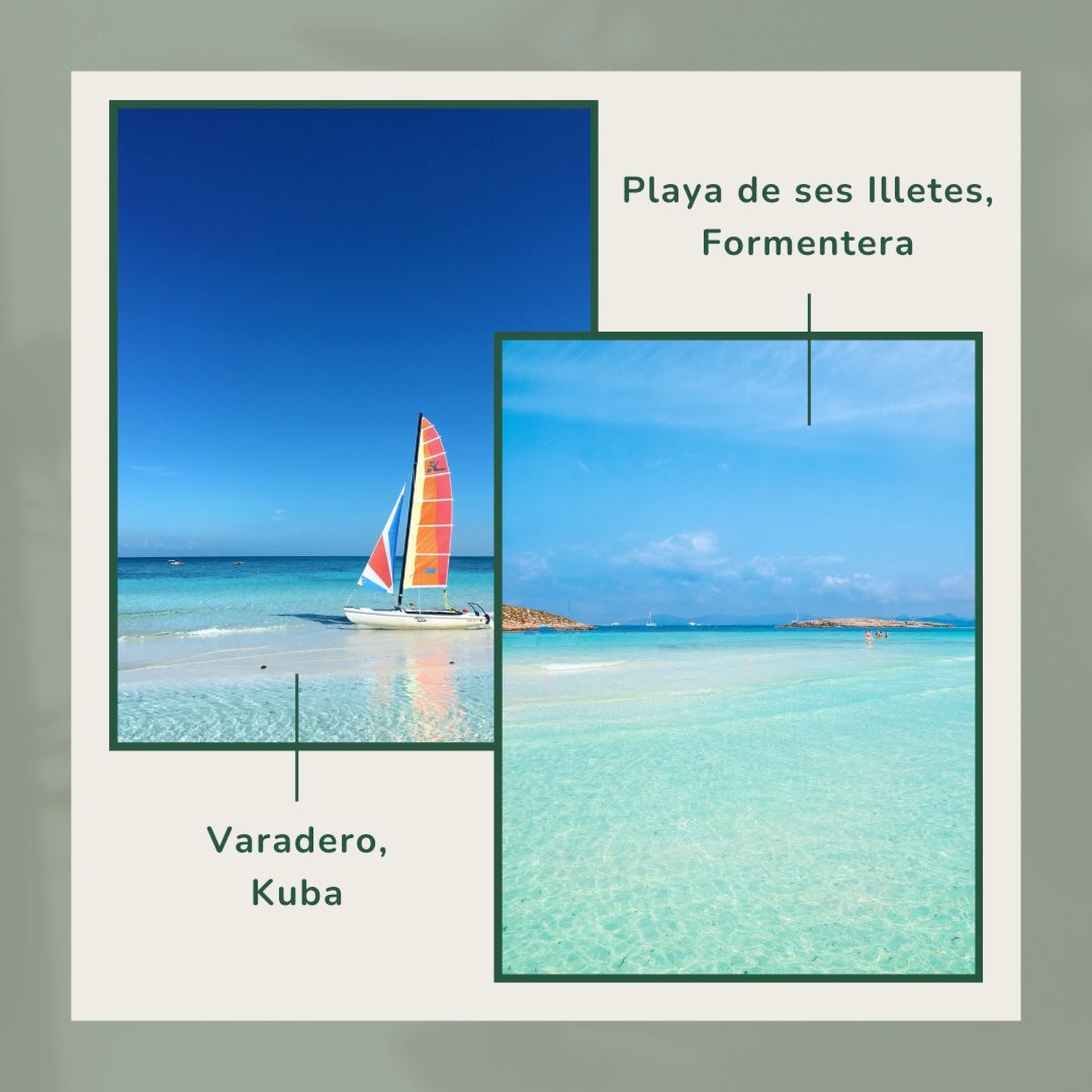 Playa de ses Illetes Formentera Spanien Strandurlaub