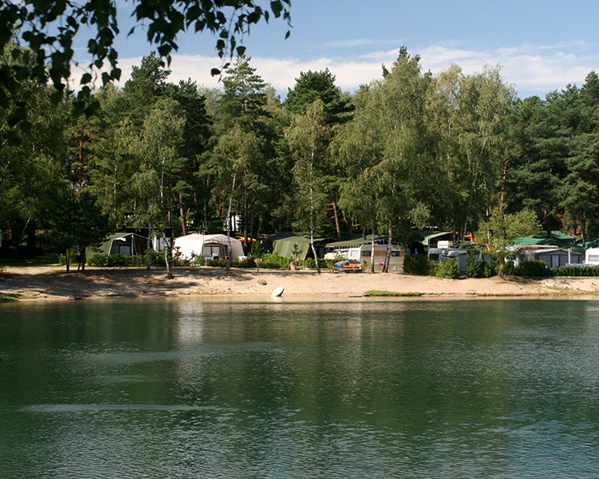 Campingplatz Waldbad beim Klettern in Brandenburg