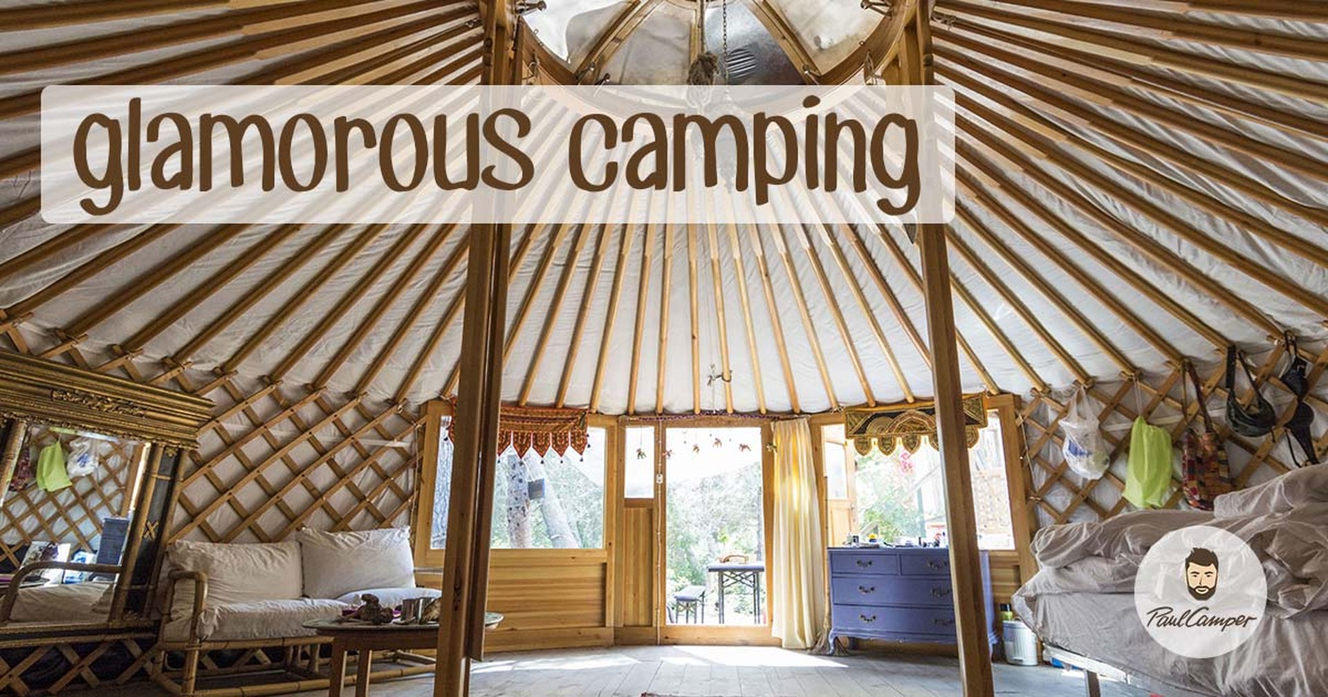 Glamping bedeutet glamorous Camping
