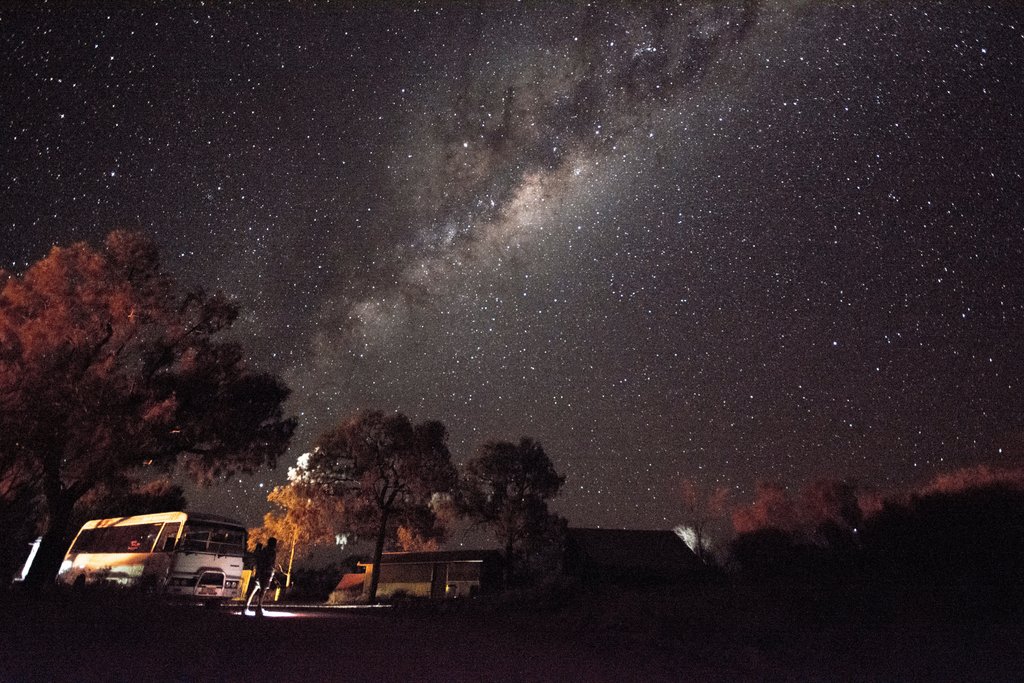Motorhome parked up at a scenic campsite, ready for a roadie.