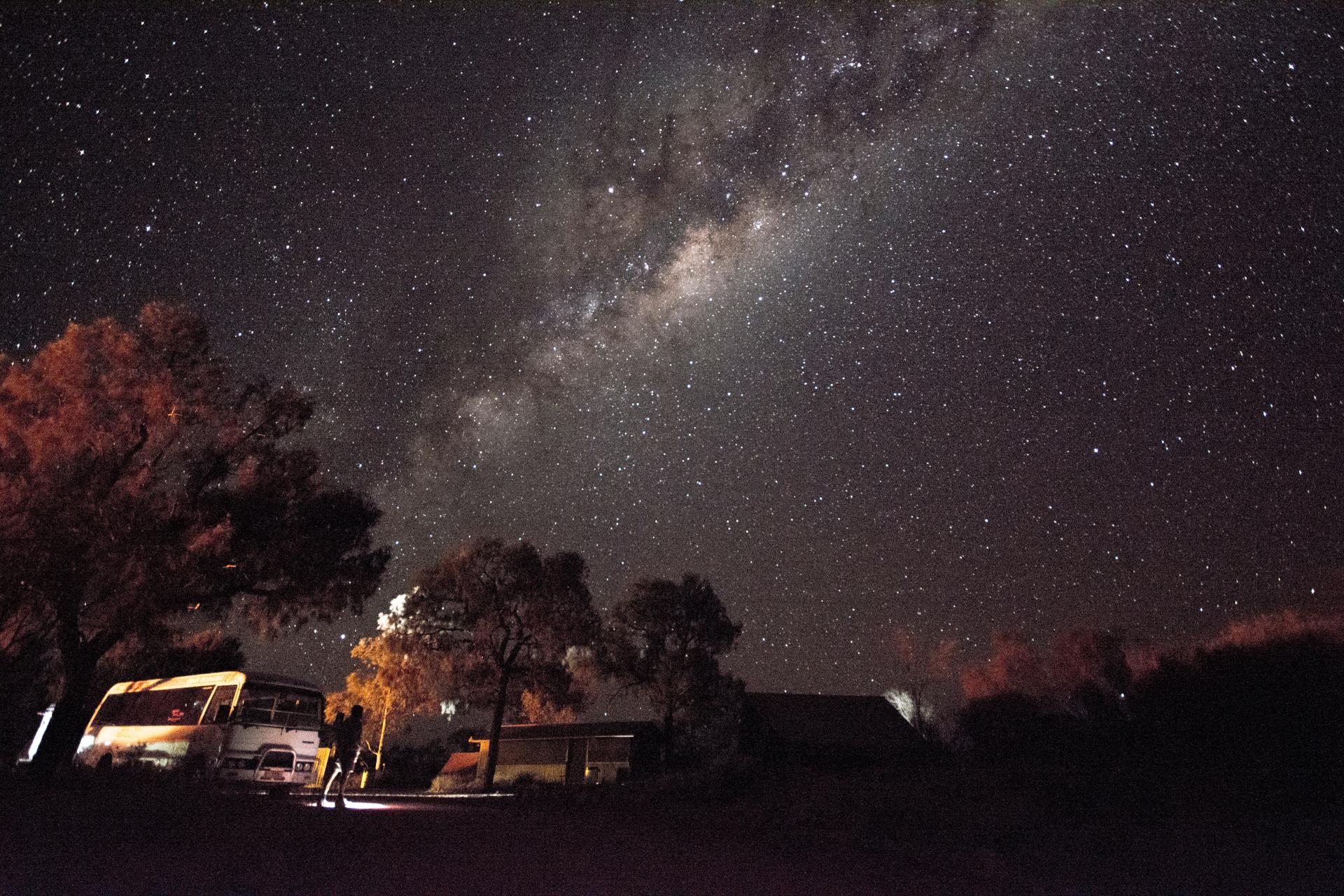 Motorhome parked up at a scenic campsite, ready for a roadie.