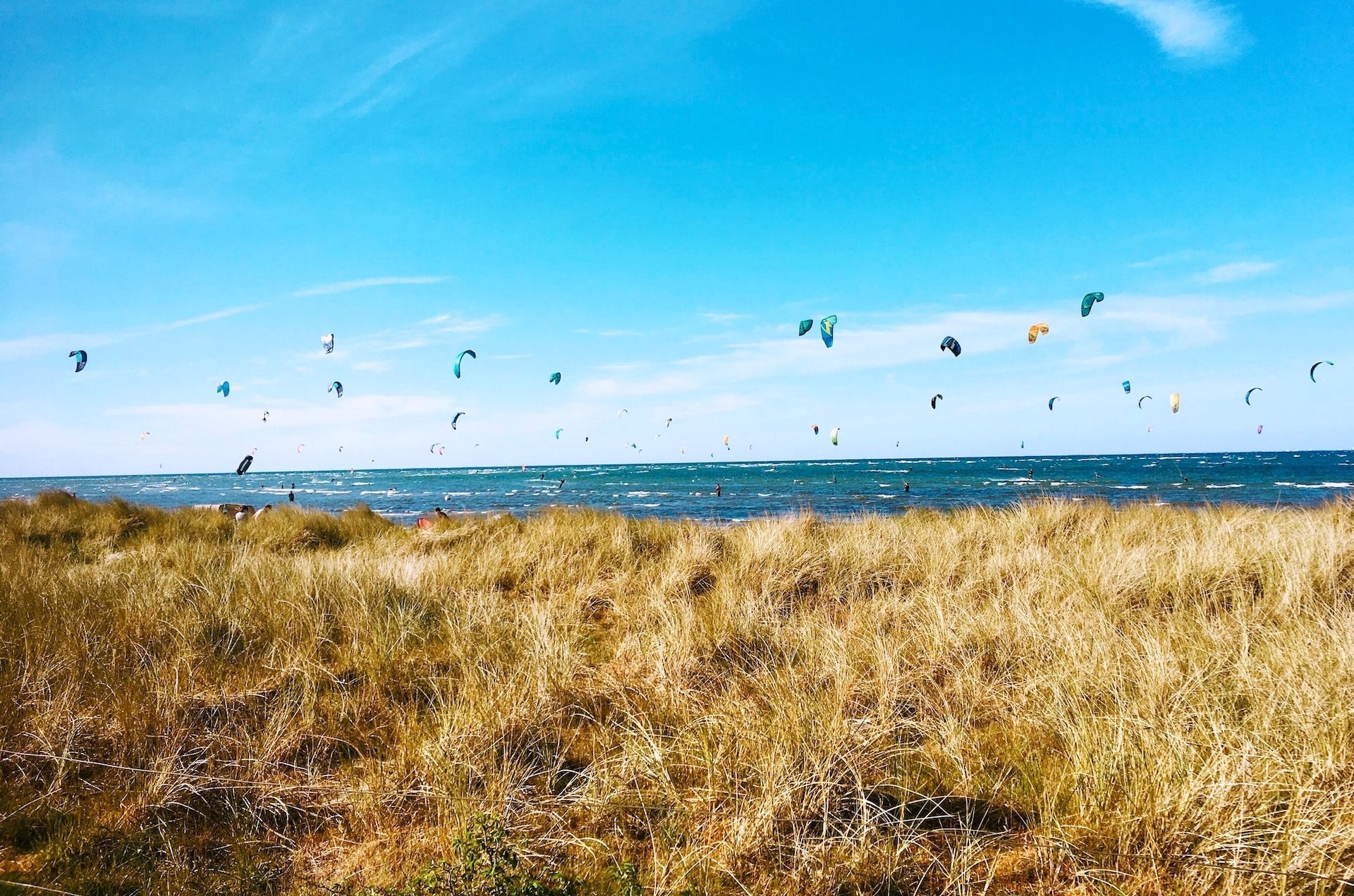 Kitesurfing Ostsee Nordsee Dünen Strand Fehmarn