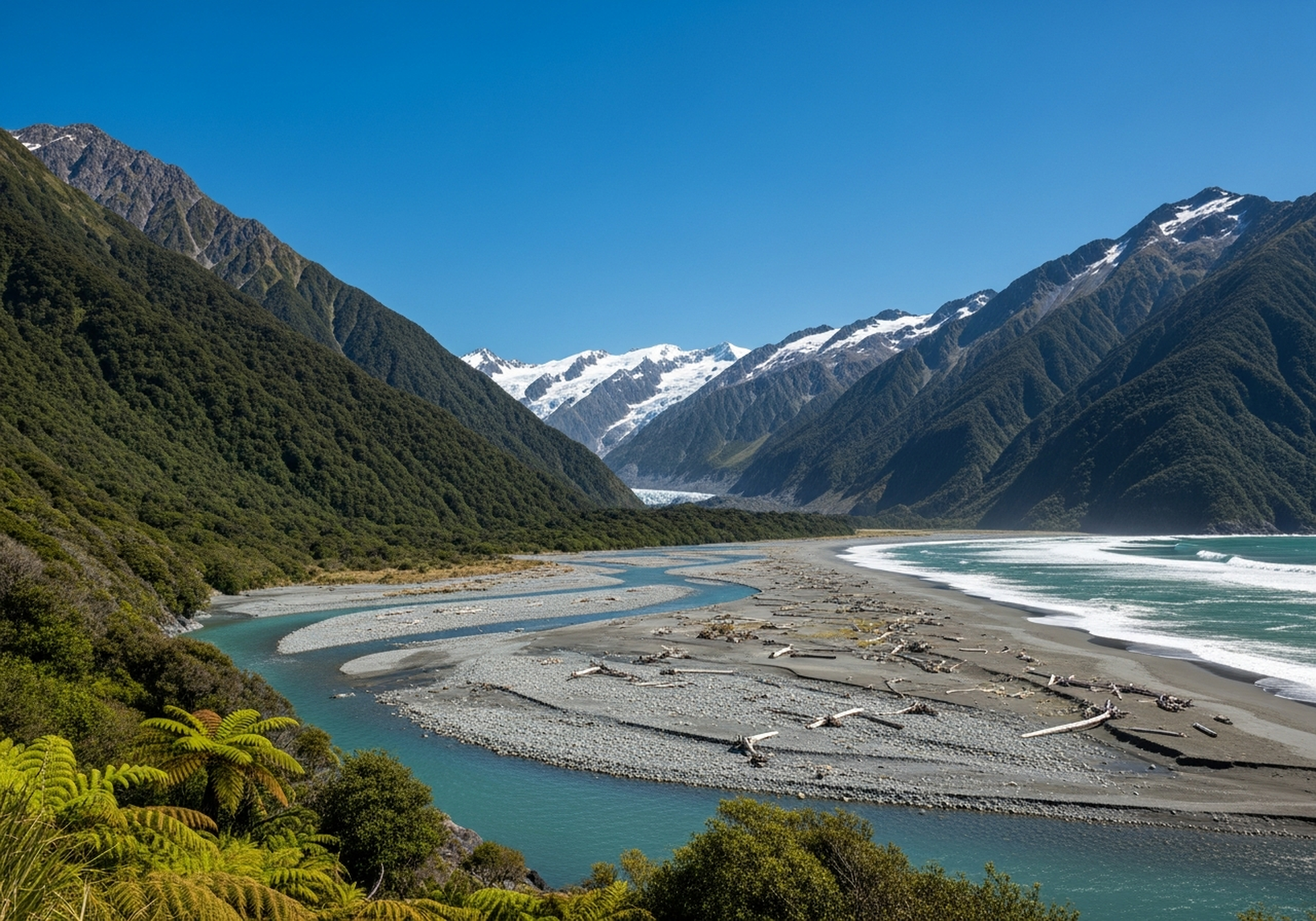 West Coast Glaciers — popular destination for campervan travellers