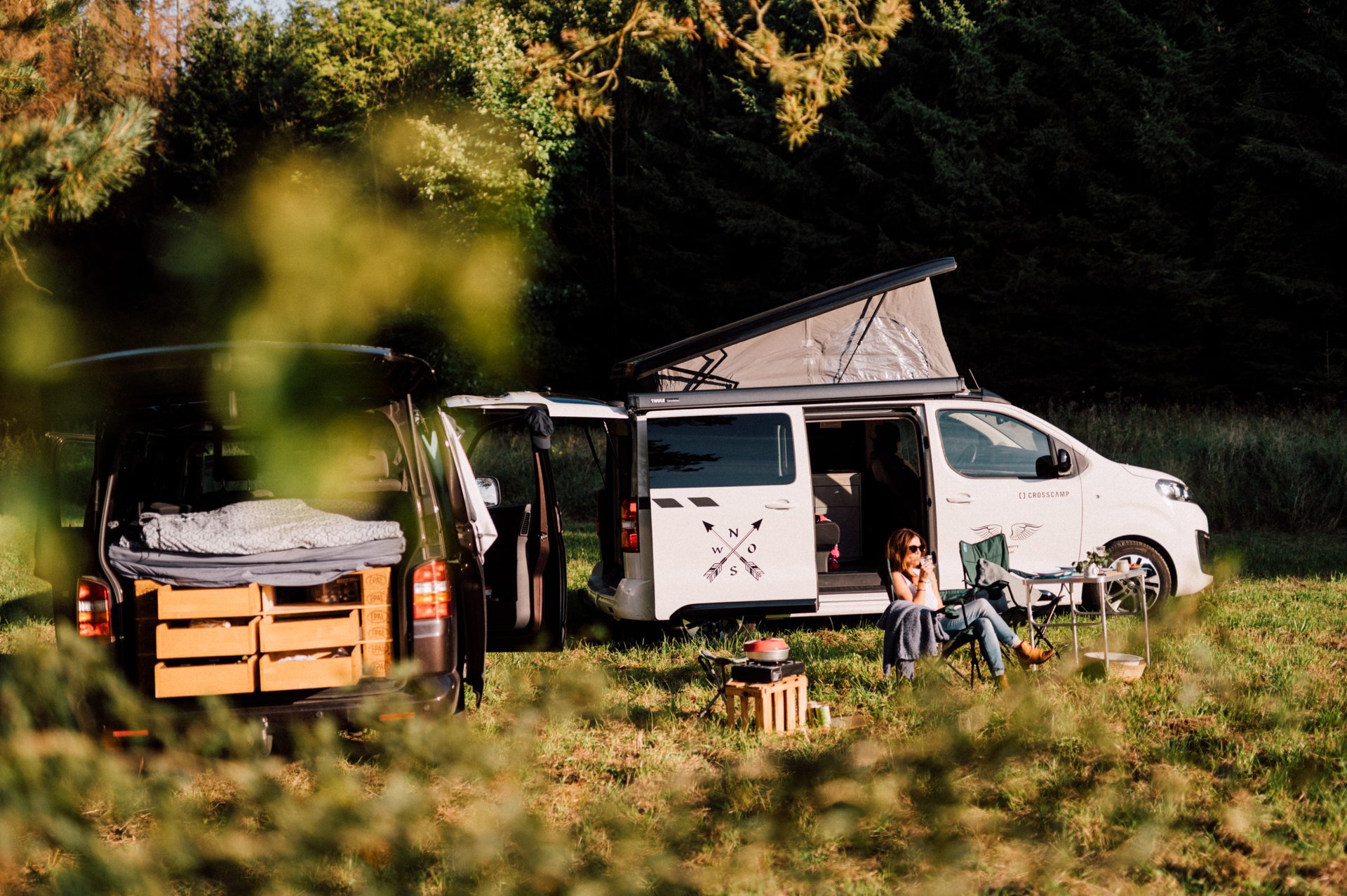 Camping im Wald