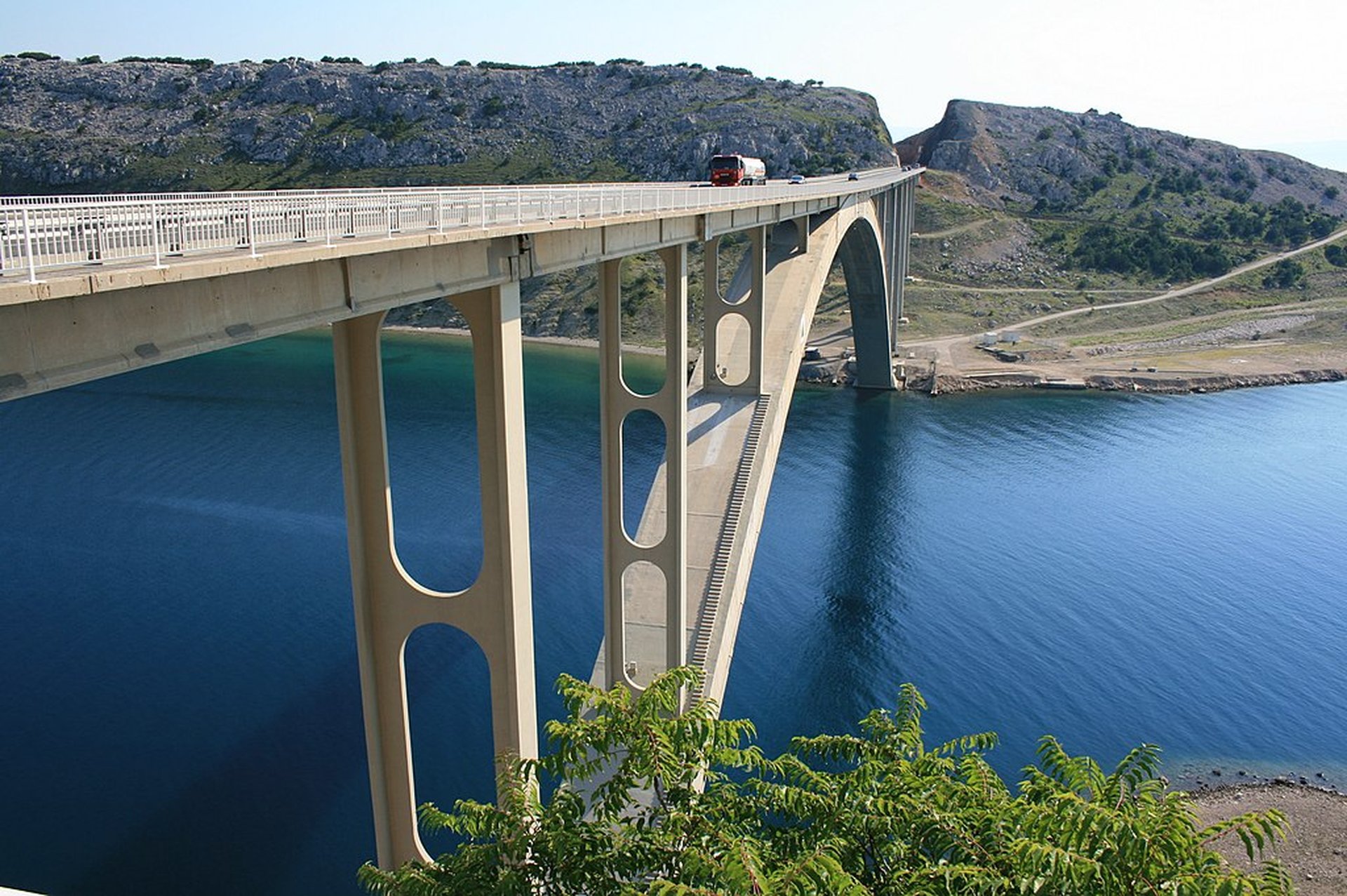 Brücke nach Krk in Kroatien