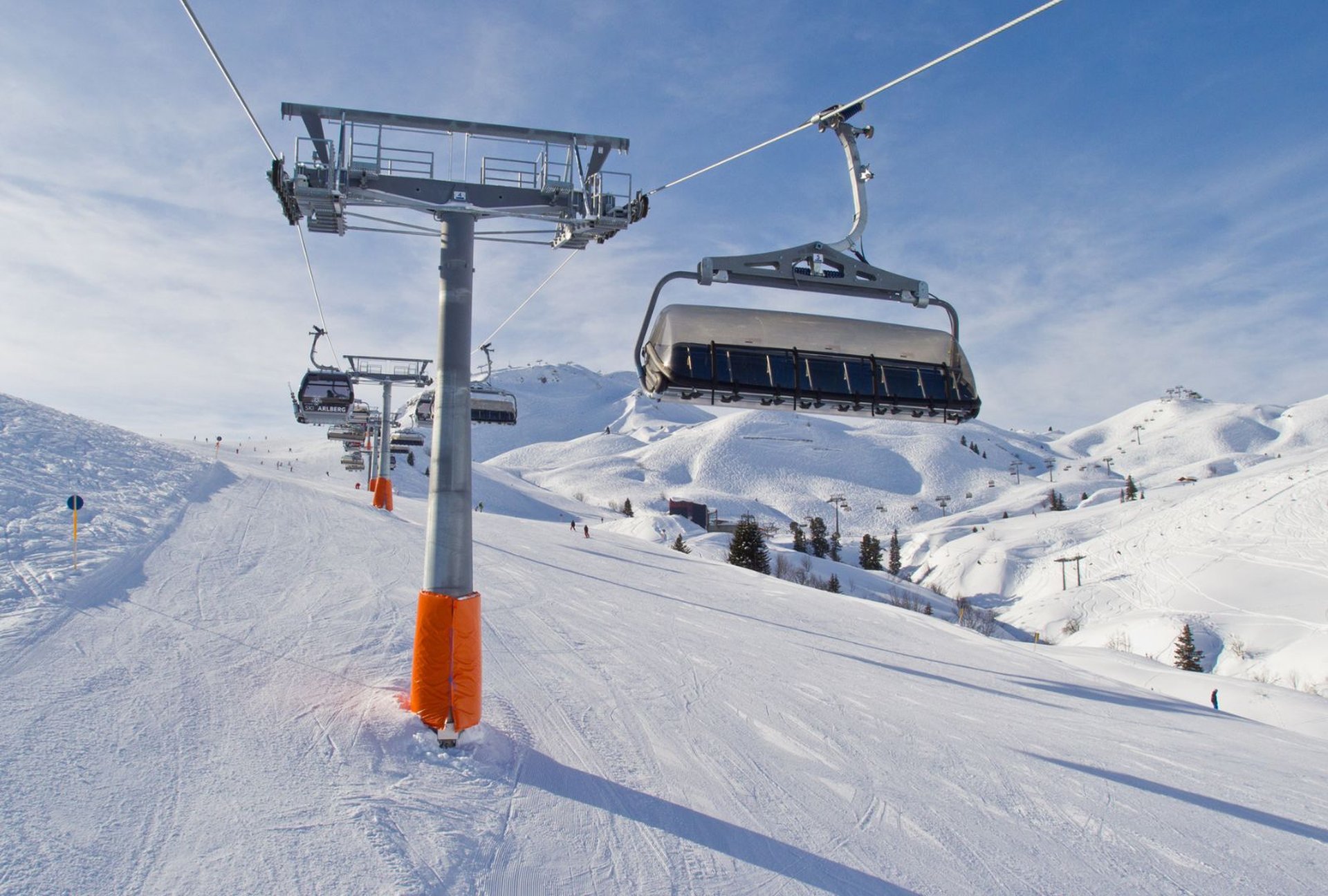 St. Anton am Arlberg Skilift Österreich Skifahren Snowboarden