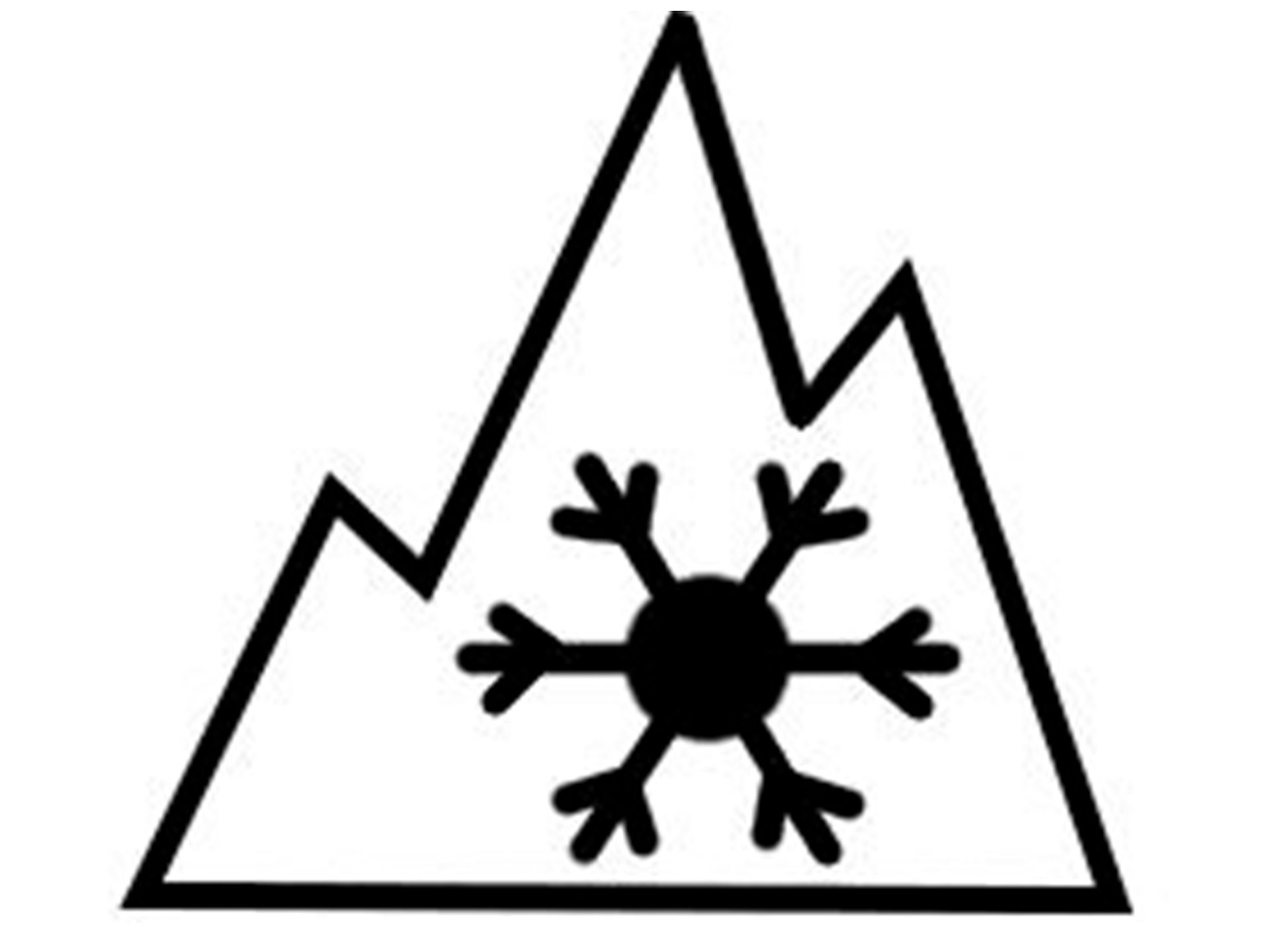Winterreifenpflicht Symbol Alpin