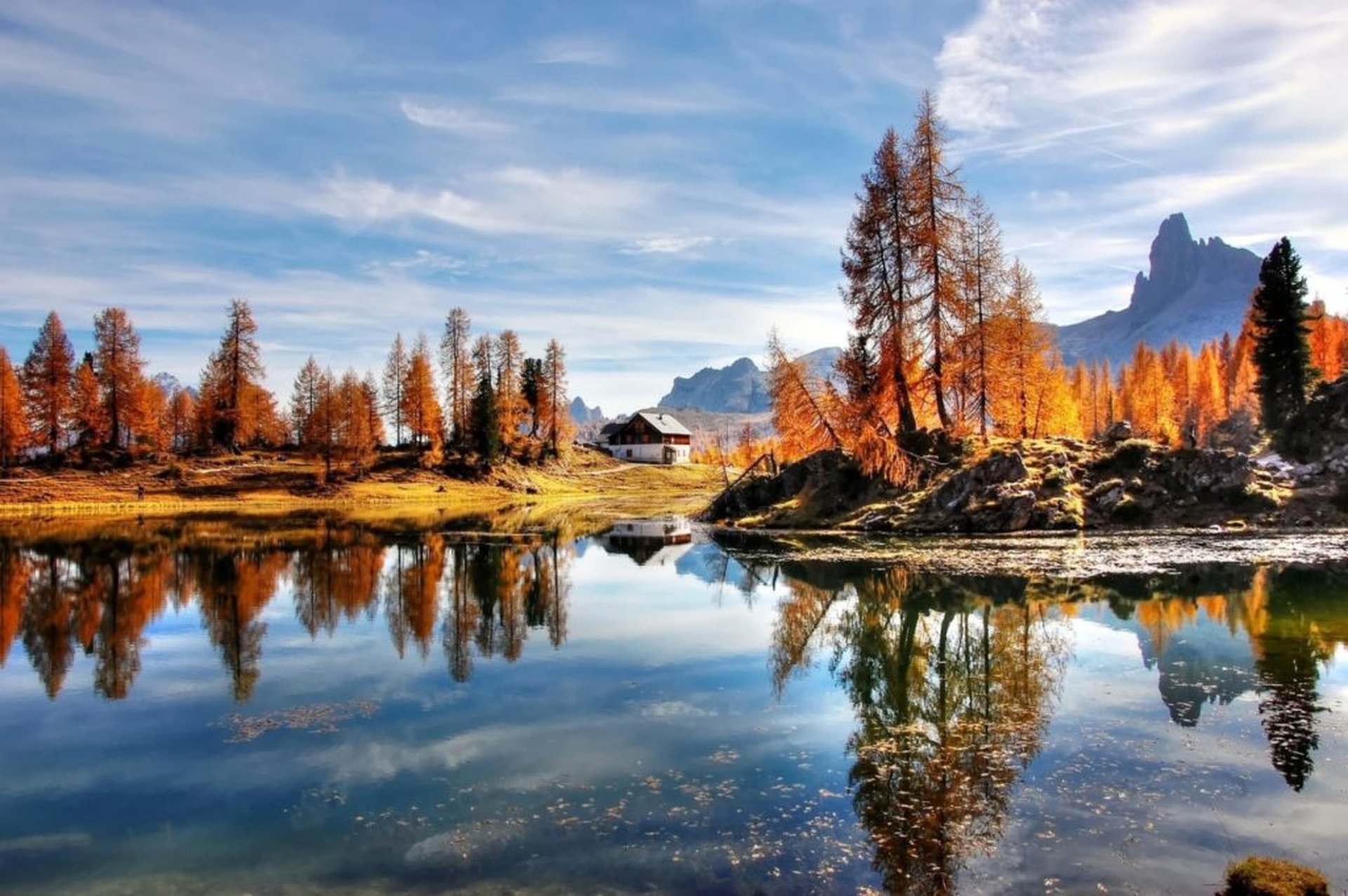 Camping in Südtirol im Herbst