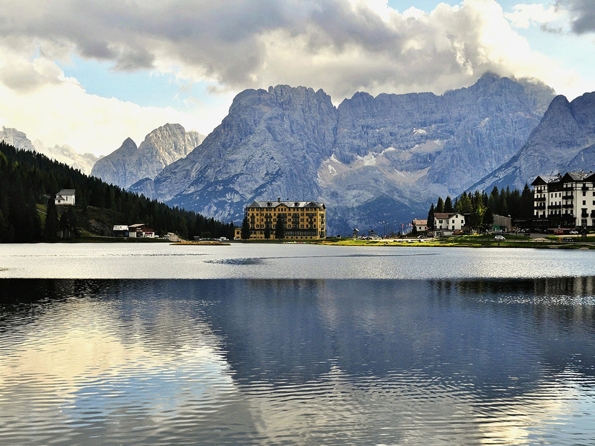 Drehort in Europa Misurina See Dolomiten